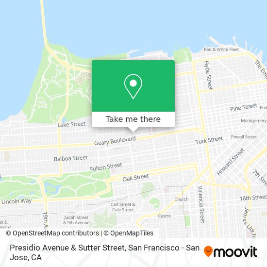 Mapa de Presidio Avenue & Sutter Street