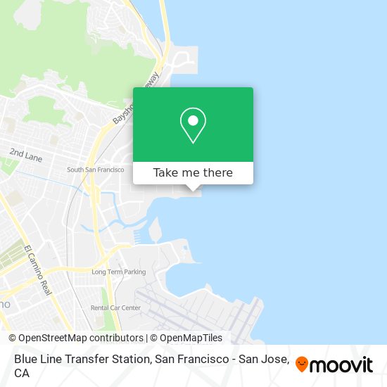 Mapa de Blue Line Transfer Station