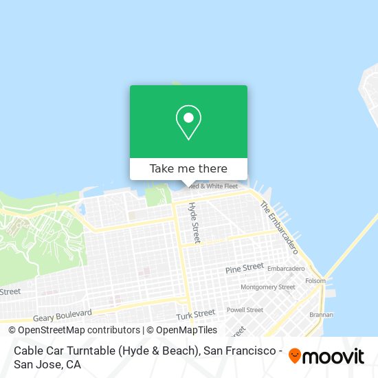 Cable Car Turntable (Hyde & Beach) map