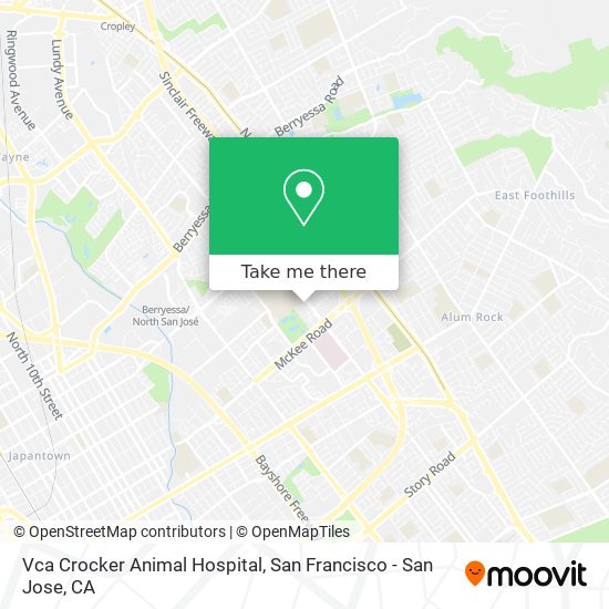 Mapa de Vca Crocker Animal Hospital