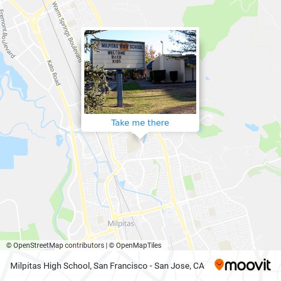 Mapa de Milpitas High School