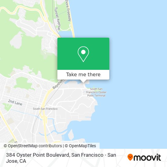 384 Oyster Point Boulevard map