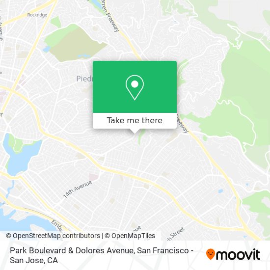 Park Boulevard & Dolores Avenue map