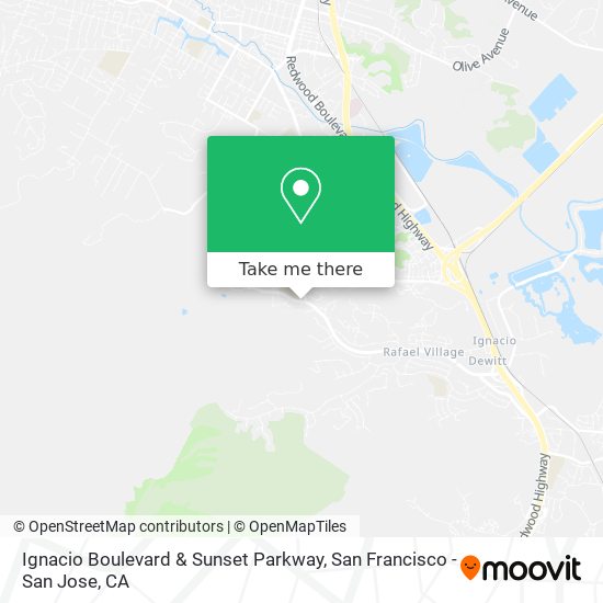 Ignacio Boulevard & Sunset Parkway map