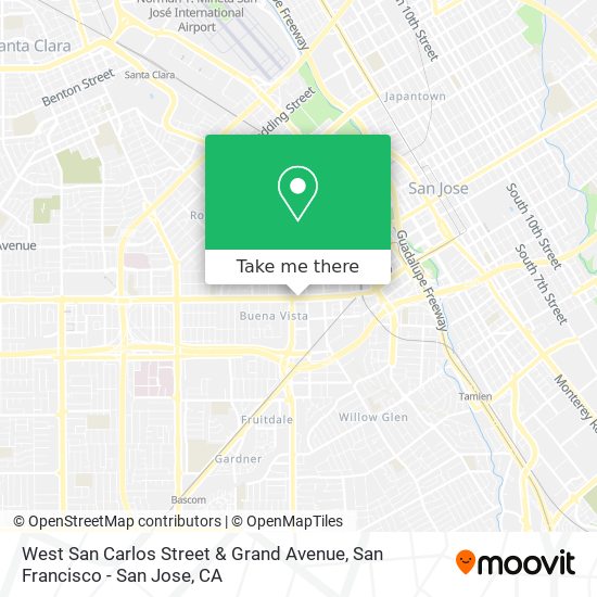 Mapa de West San Carlos Street & Grand Avenue