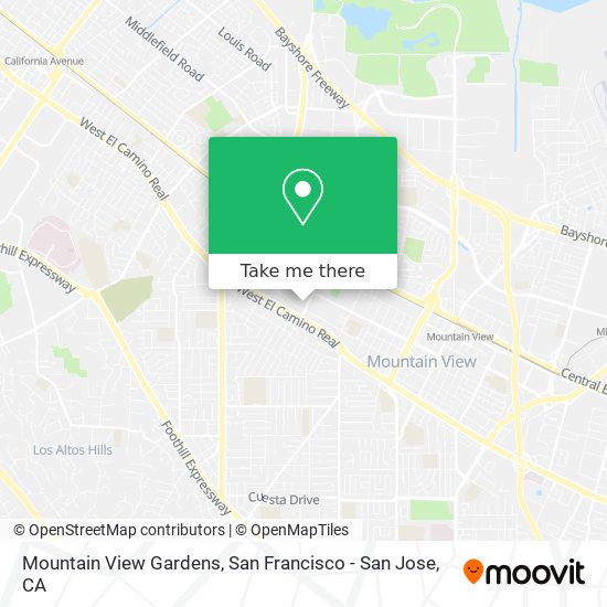 Mountain View Gardens map