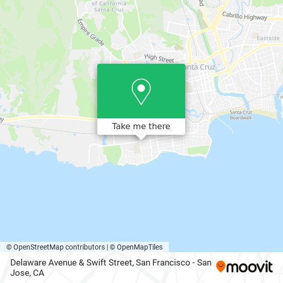 Delaware Avenue & Swift Street map
