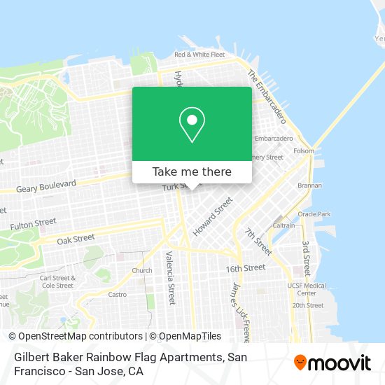 Gilbert Baker Rainbow Flag Apartments map
