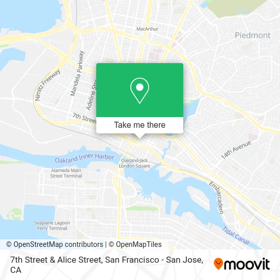 7th Street & Alice Street map