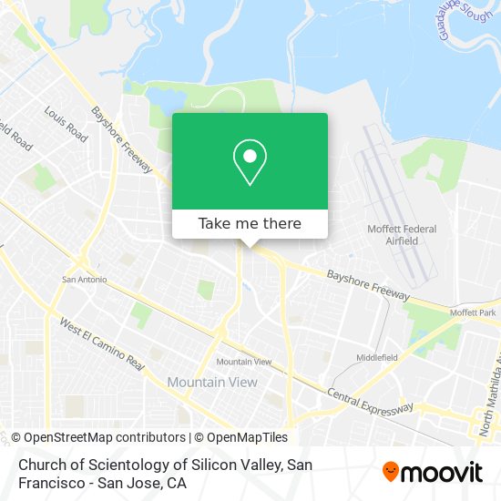 Mapa de Church of Scientology of Silicon Valley