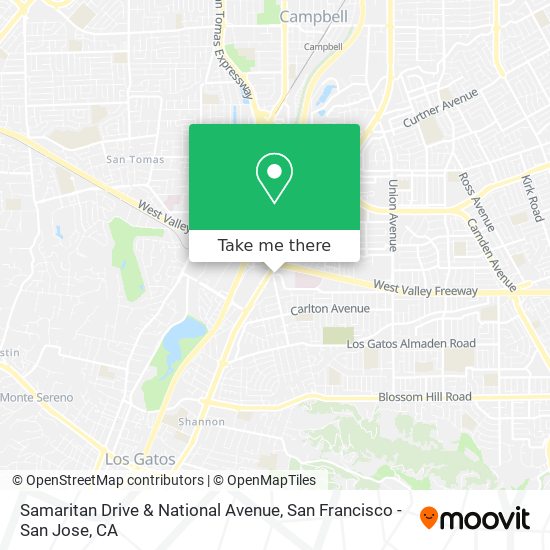 Samaritan Drive & National Avenue map