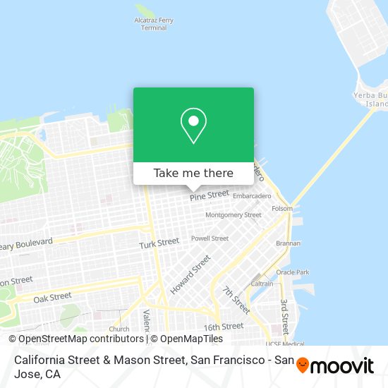 Mapa de California Street & Mason Street