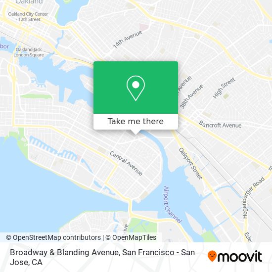 Broadway & Blanding Avenue map