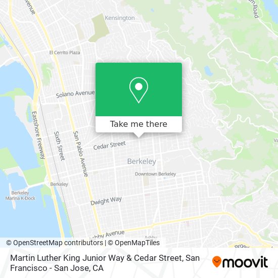 Mapa de Martin Luther King Junior Way & Cedar Street