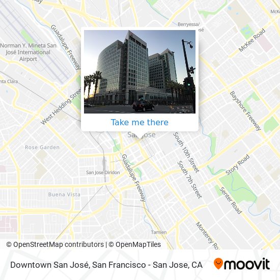 Downtown San José map