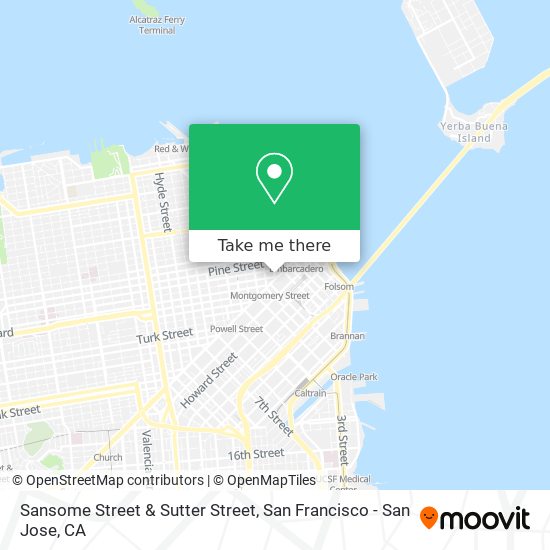 Sansome Street & Sutter Street map