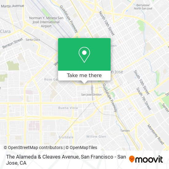 Mapa de The Alameda & Cleaves Avenue
