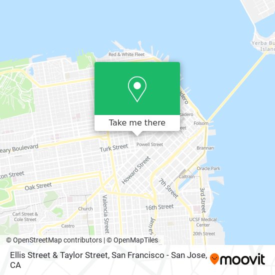 Ellis Street & Taylor Street map