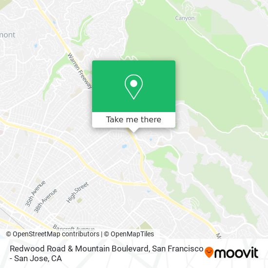 Mapa de Redwood Road & Mountain Boulevard