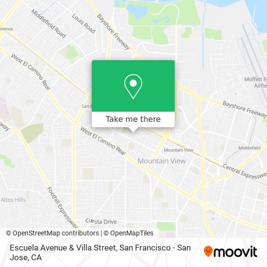 Mapa de Escuela Avenue & Villa Street
