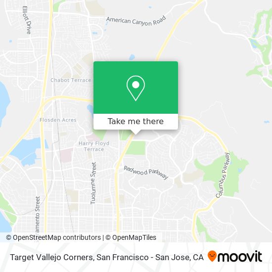 Mapa de Target Vallejo Corners