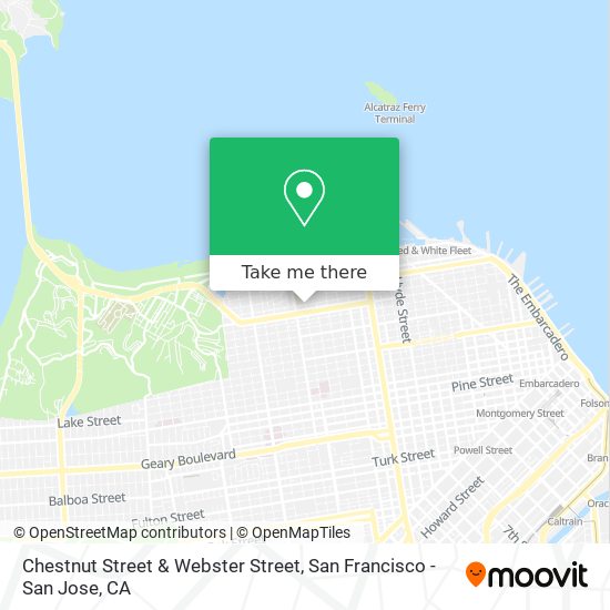 Chestnut Street & Webster Street map