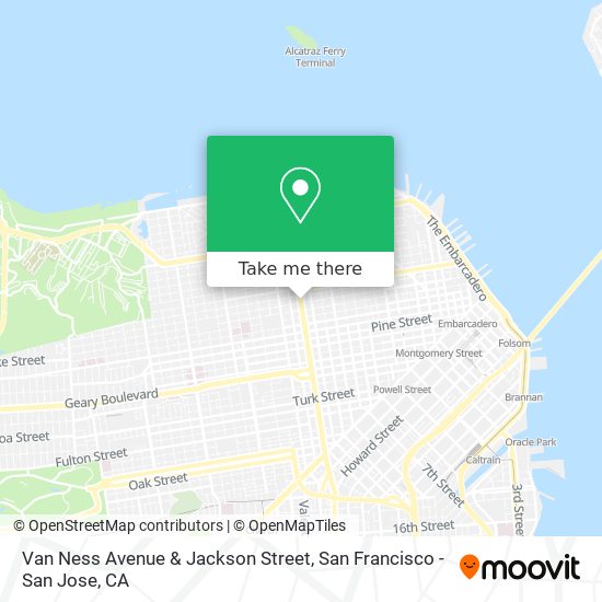 Mapa de Van Ness Avenue & Jackson Street