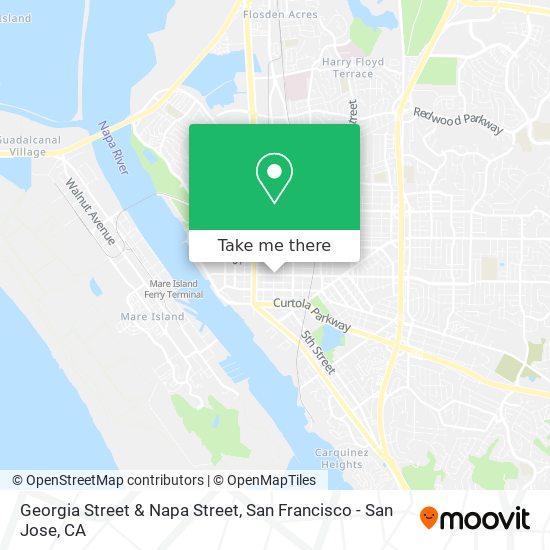 Georgia Street & Napa Street map