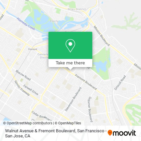 Mapa de Walnut Avenue & Fremont Boulevard