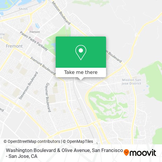 Washington Boulevard & Olive Avenue map