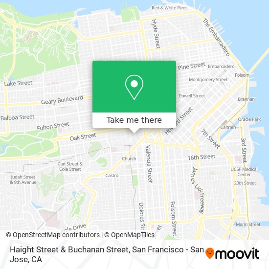 Mapa de Haight Street & Buchanan Street