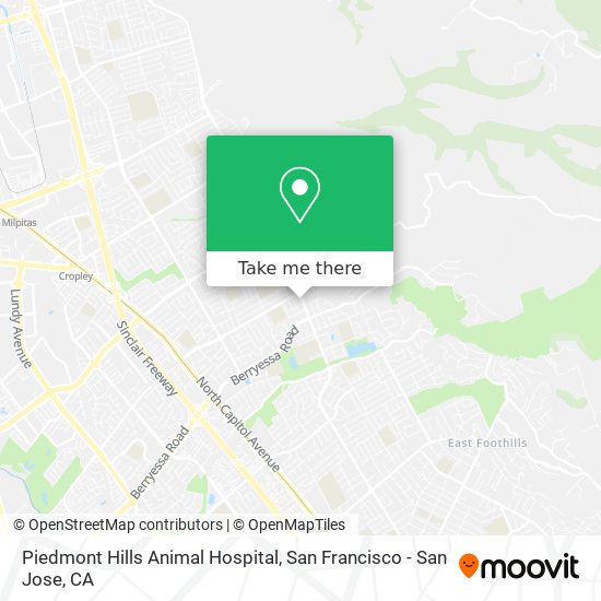 Piedmont Hills Animal Hospital map