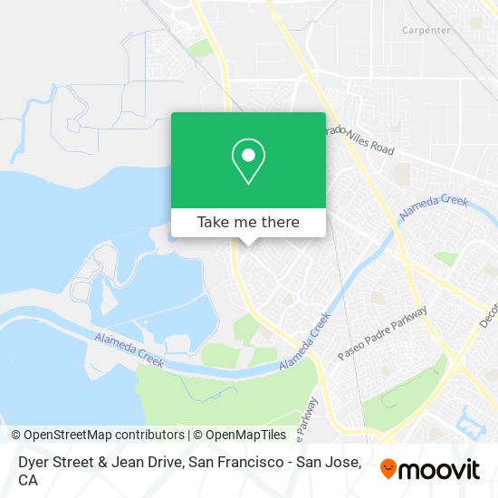 Dyer Street & Jean Drive map