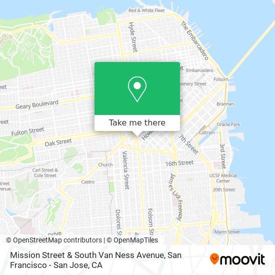 Mapa de Mission Street & South Van Ness Avenue