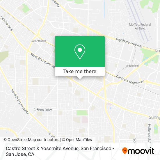 Mapa de Castro Street & Yosemite Avenue