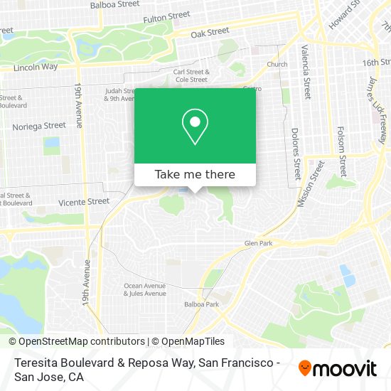 Teresita Boulevard & Reposa Way map