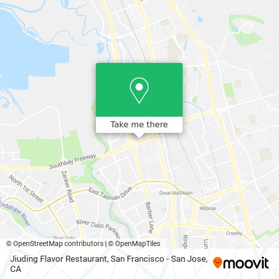 Mapa de Jiuding Flavor Restaurant