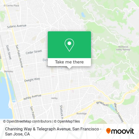 Mapa de Channing Way & Telegraph Avenue