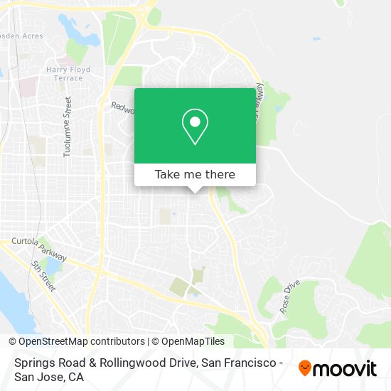 Springs Road & Rollingwood Drive map