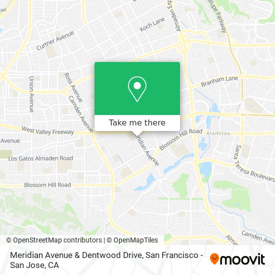 Mapa de Meridian Avenue & Dentwood Drive