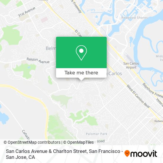 Mapa de San Carlos Avenue & Charlton Street