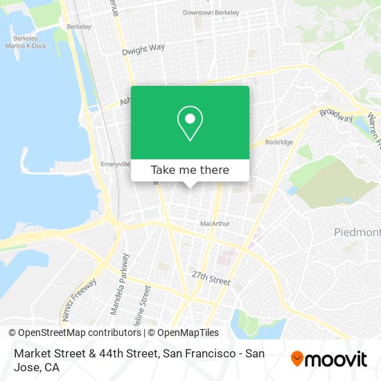 Mapa de Market Street & 44th Street