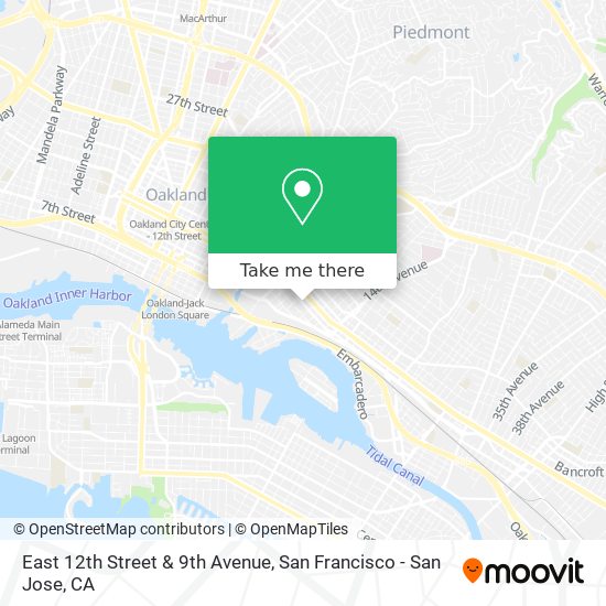 East 12th Street & 9th Avenue map