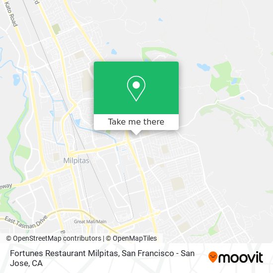 Fortunes Restaurant Milpitas map