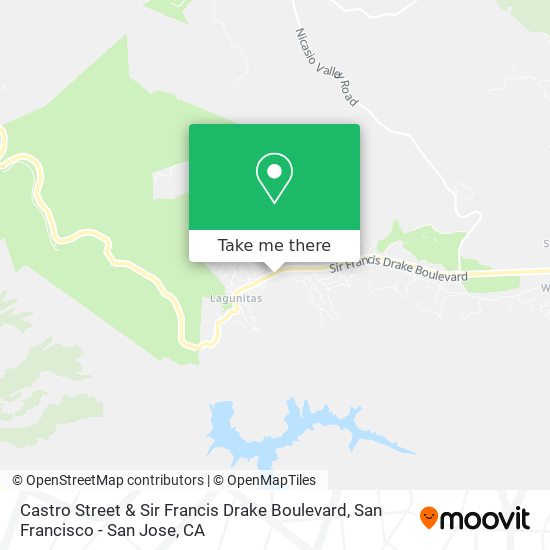 Mapa de Castro Street & Sir Francis Drake Boulevard