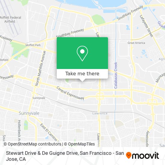 Mapa de Stewart Drive & De Guigne Drive