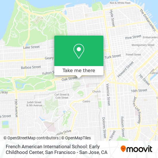 Mapa de French American International School: Early Childhood Center