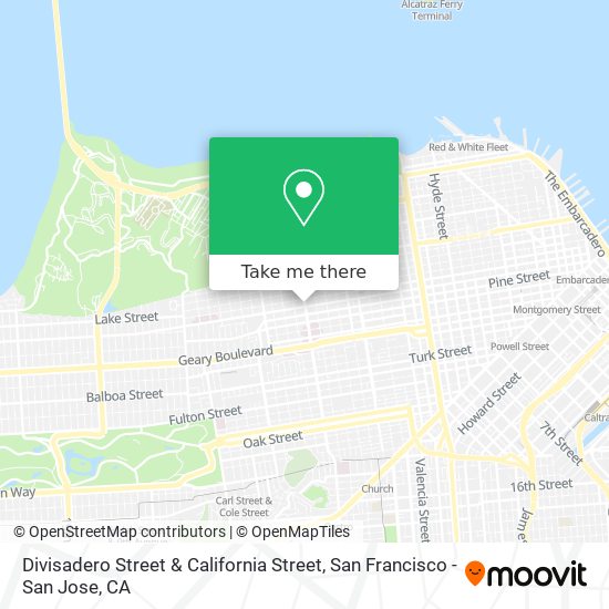 Mapa de Divisadero Street & California Street