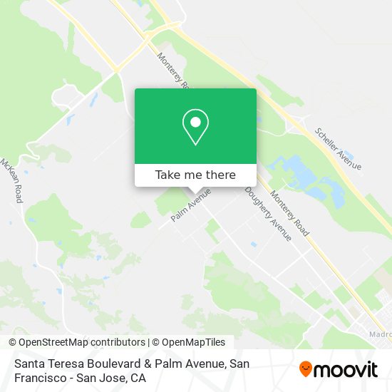 Mapa de Santa Teresa Boulevard & Palm Avenue