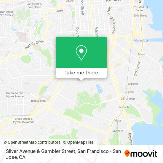 Silver Avenue & Gambier Street map